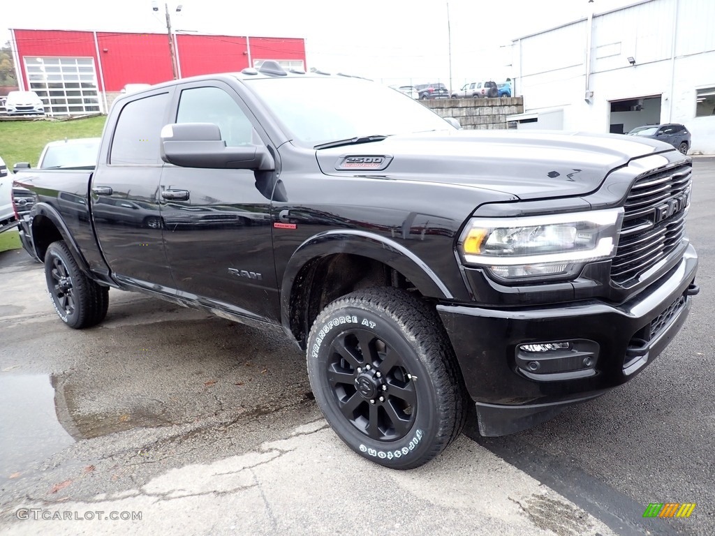 Diamond Black Crystal Pearl 2022 Ram 2500 Laramie Crew Cab 4x4 Exterior Photo #143127975