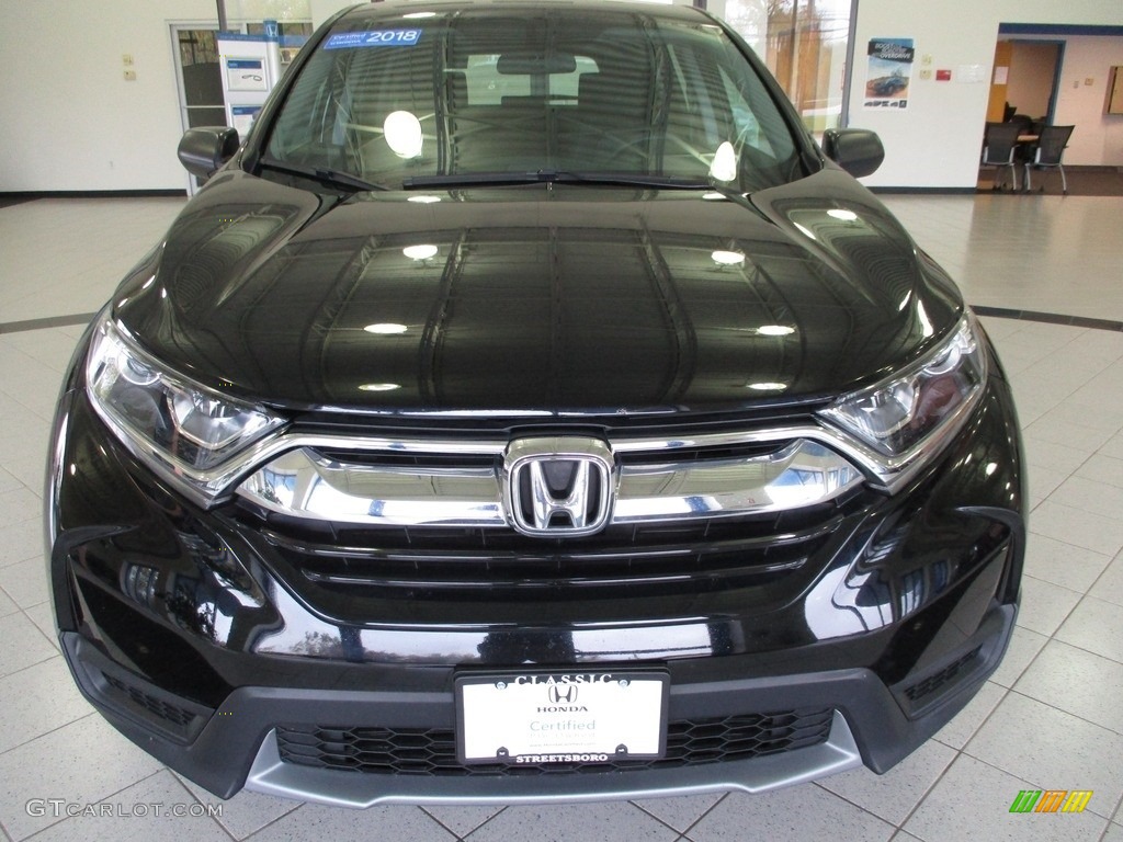 2018 CR-V LX AWD - Crystal Black Pearl / Black photo #2