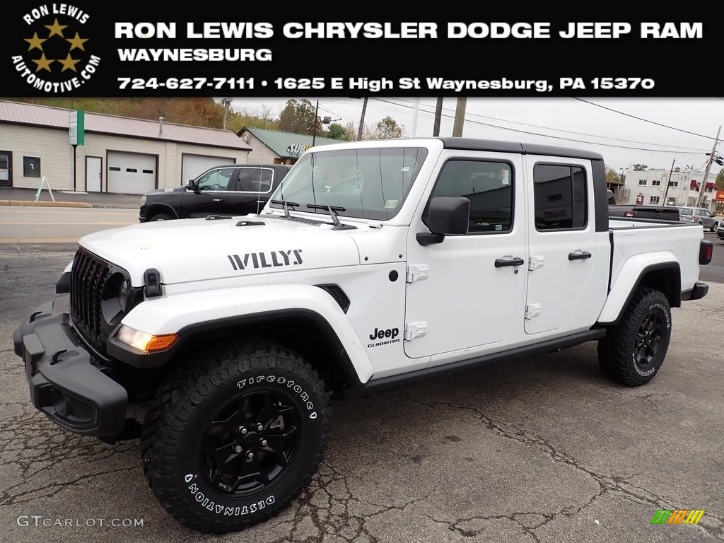 2021 Gladiator Willys 4x4 - Bright White / Black photo #1