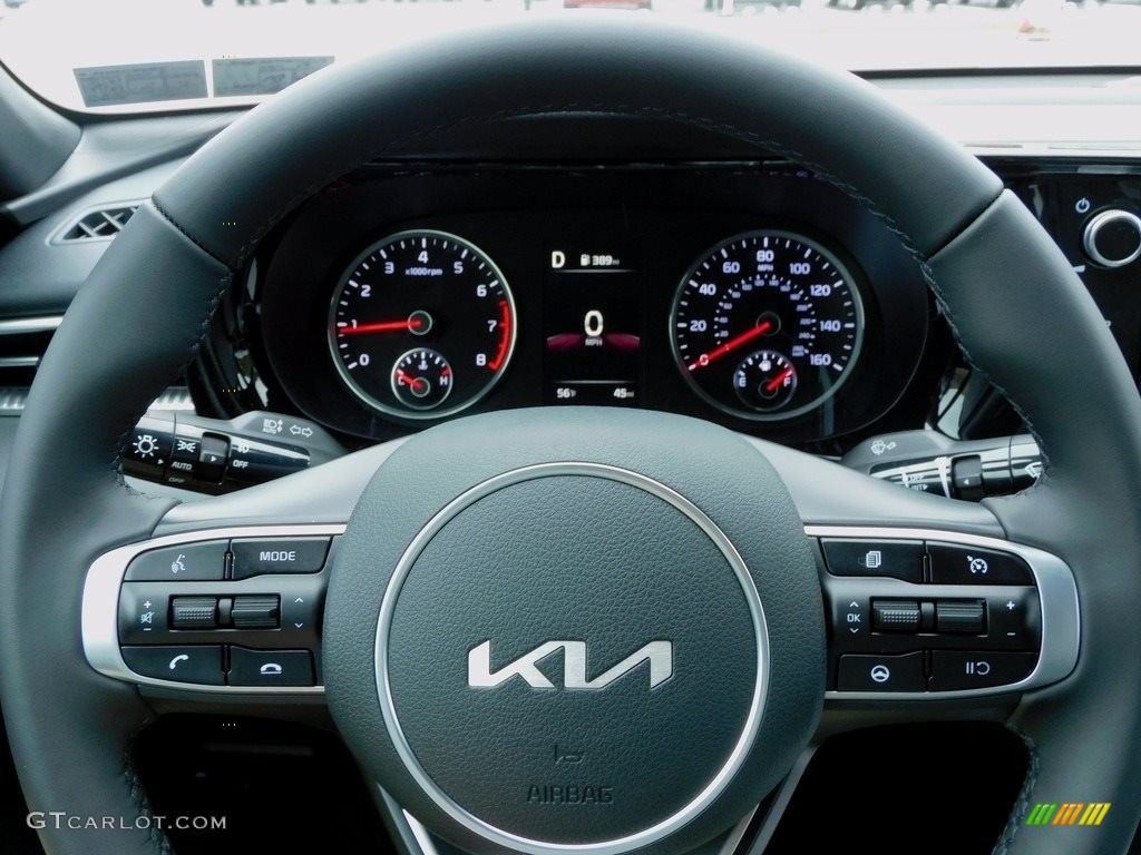2022 Kia K5 GT-Line Black Steering Wheel Photo #143128794