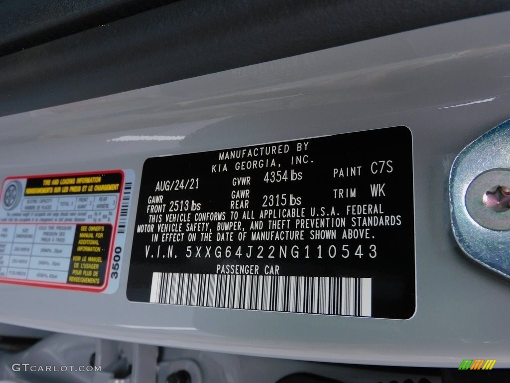 2022 K5 Color Code C7S for Wolf Gray Photo #143128815