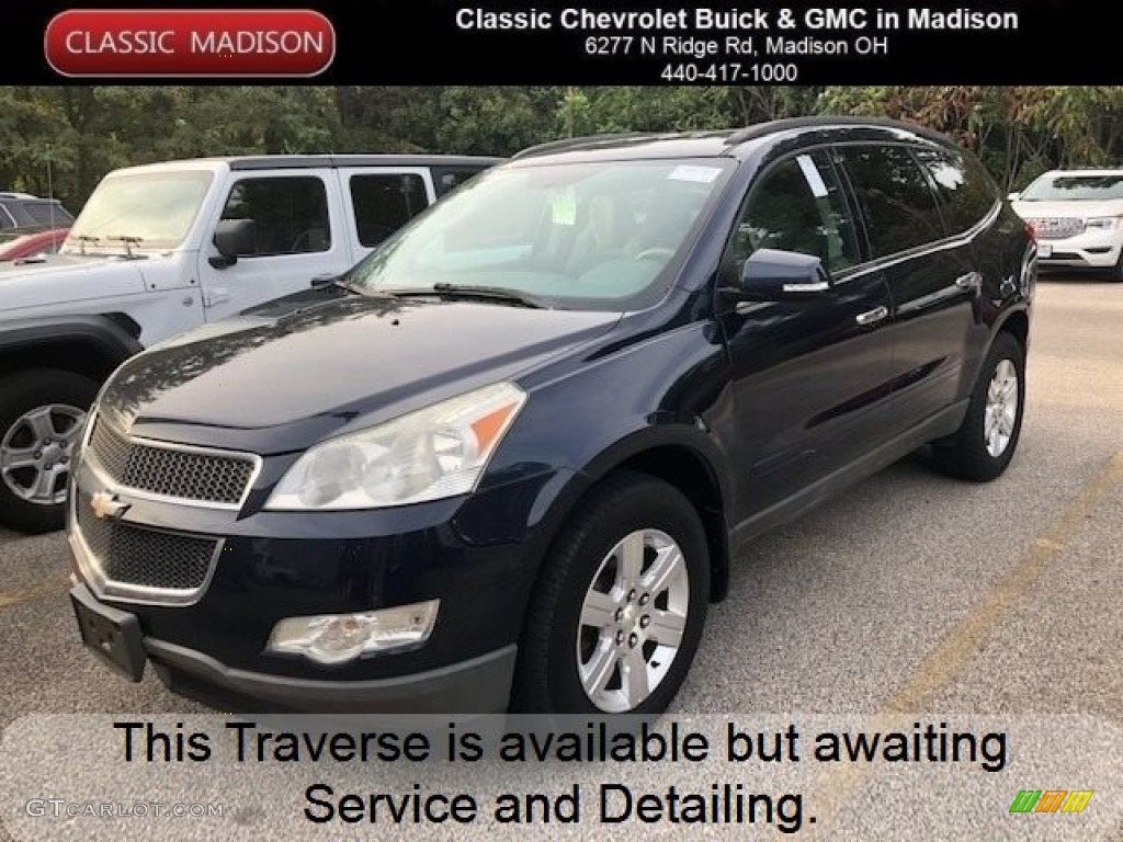 2012 Traverse LT AWD - Dark Blue Metallic / Dark Gray/Light Gray photo #1