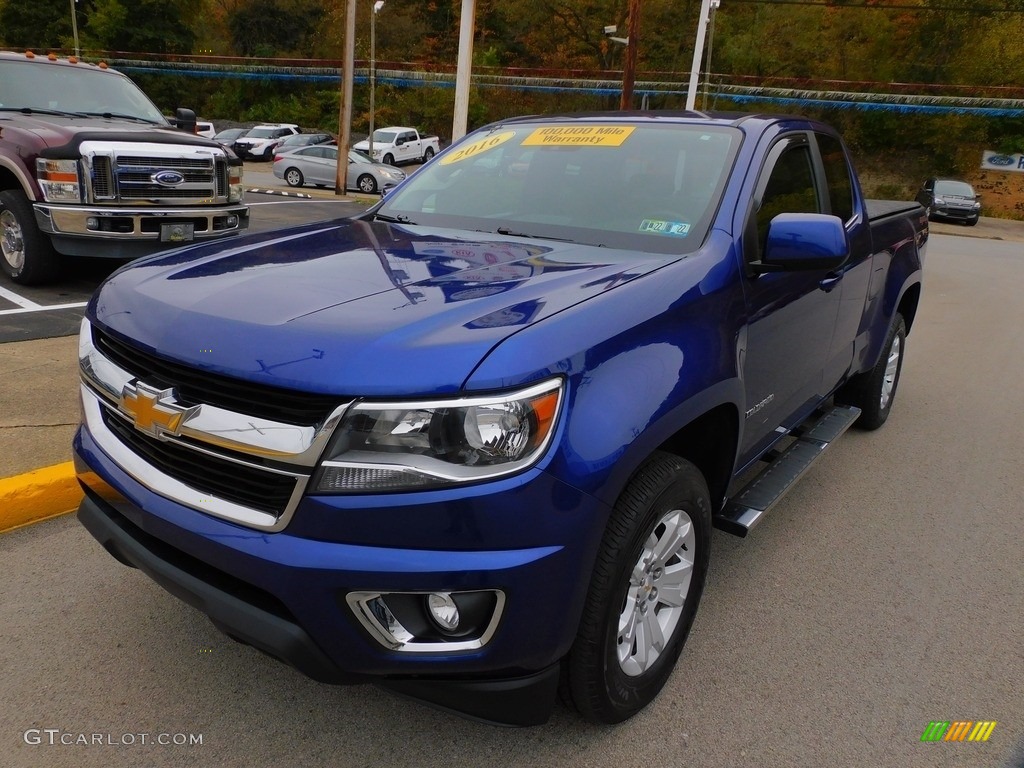 Laser Blue 2016 Chevrolet Colorado LT Extended Cab 4x4 Exterior Photo #143130177