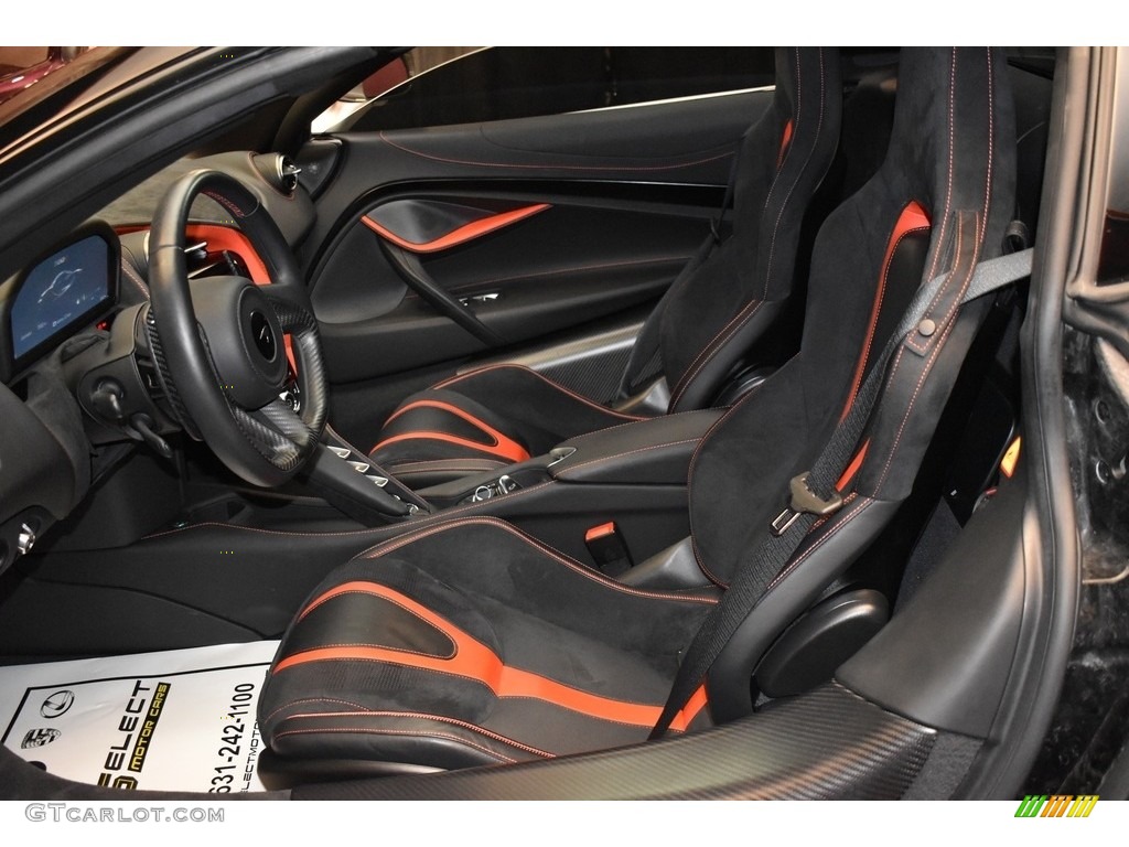 Black/Red Interior 2020 McLaren 720S Spider Photo #143131044