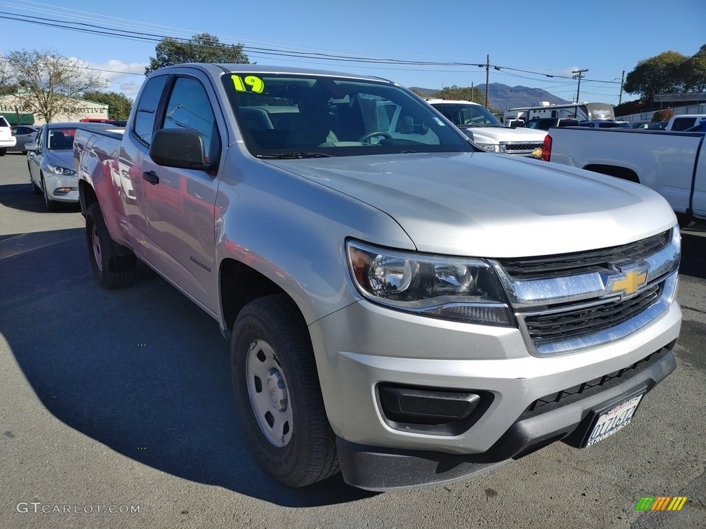 2019 Colorado WT Extended Cab - Silver Ice Metallic / Jet Black/Dark Ash photo #1