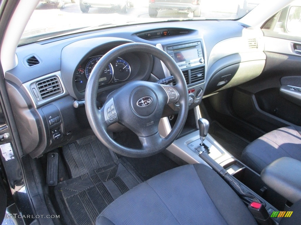 2010 Forester 2.5 X Premium - Obsidian Black Pearl / Black photo #6