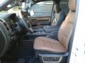 2021 Ram 1500 Black/New Saddle Interior Front Seat Photo