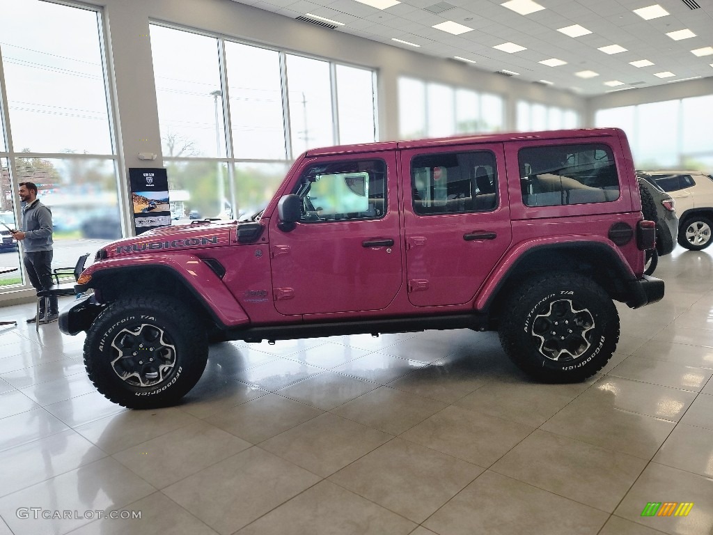 Limited Edition Tuscadero Pearl 2021 Jeep Wrangler Unlimited Rubicon 4xe Hybrid Exterior Photo #143132079