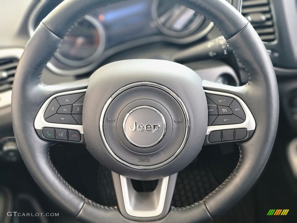 2021 Jeep Compass Latitude 4x4 Black Steering Wheel Photo #143132421