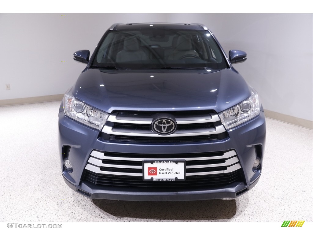 2018 Highlander XLE - Shoreline Blue Pearl / Ash photo #2