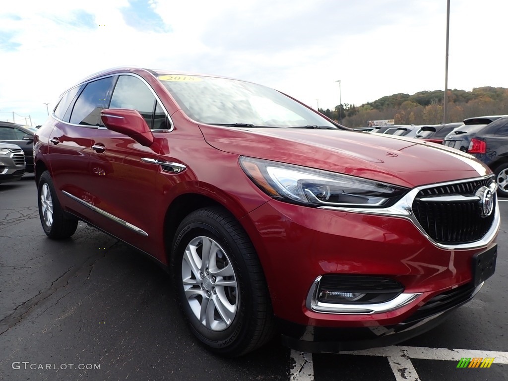 2018 Enclave Essence AWD - Red Quartz Tintcoat / Dark Galvanized photo #4