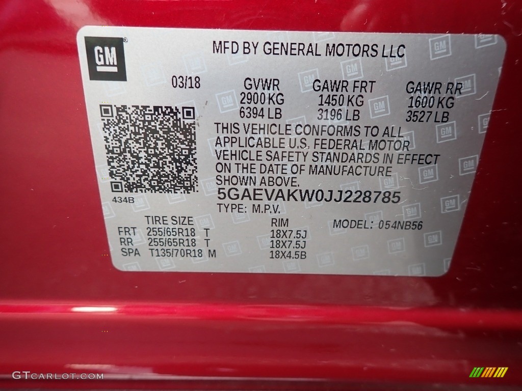 2018 Enclave Essence AWD - Red Quartz Tintcoat / Dark Galvanized photo #15