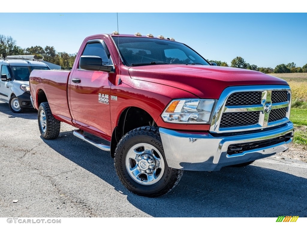 Flame Red 2013 Ram 2500 Tradesman Regular Cab 4x4 Exterior Photo #143135493
