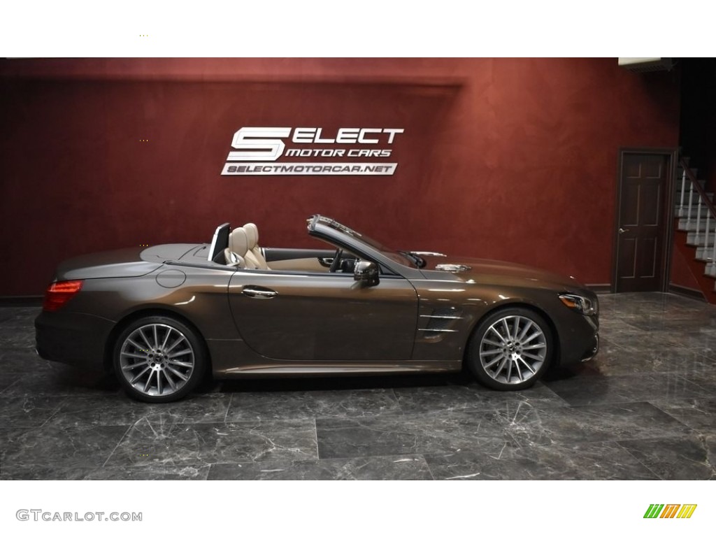 2019 SL 550 Roadster - Dolomite Brown Metallic / Ginger Beige/Espresso Brown photo #8