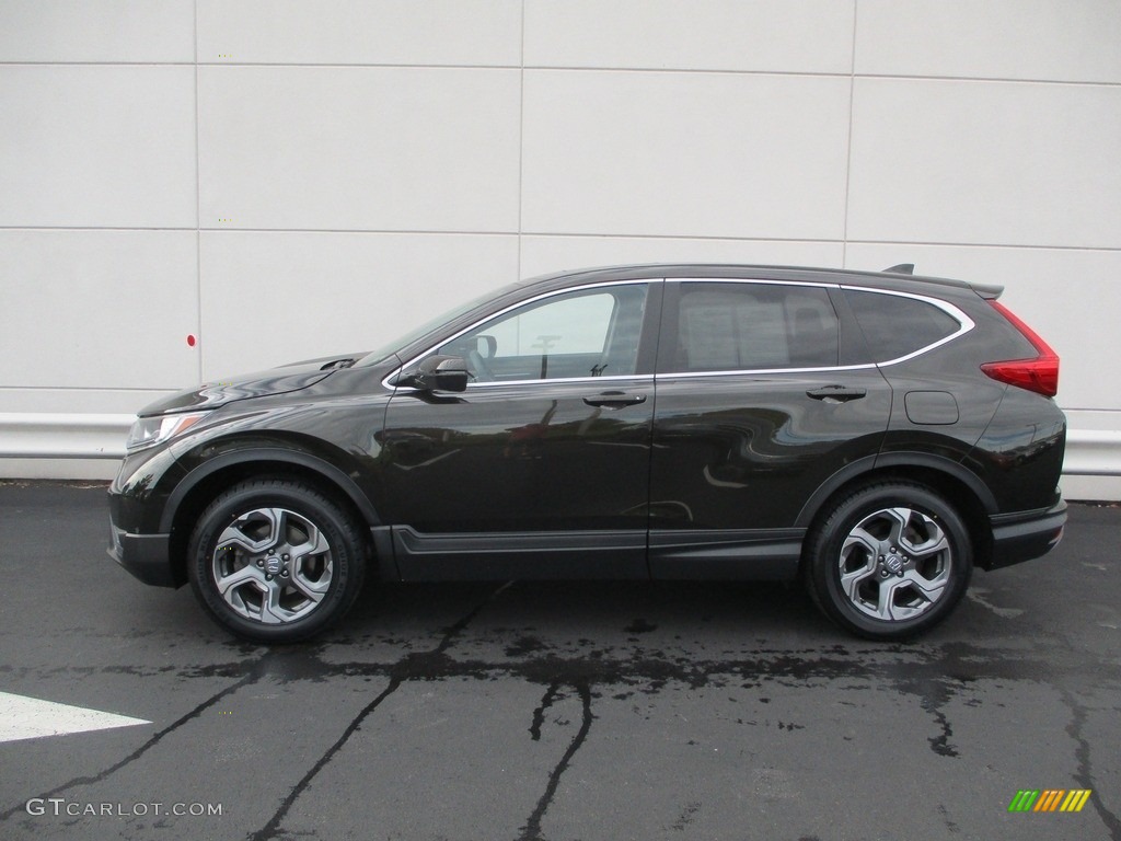 2017 CR-V EX AWD - Dark Olive Metallic / Black photo #2