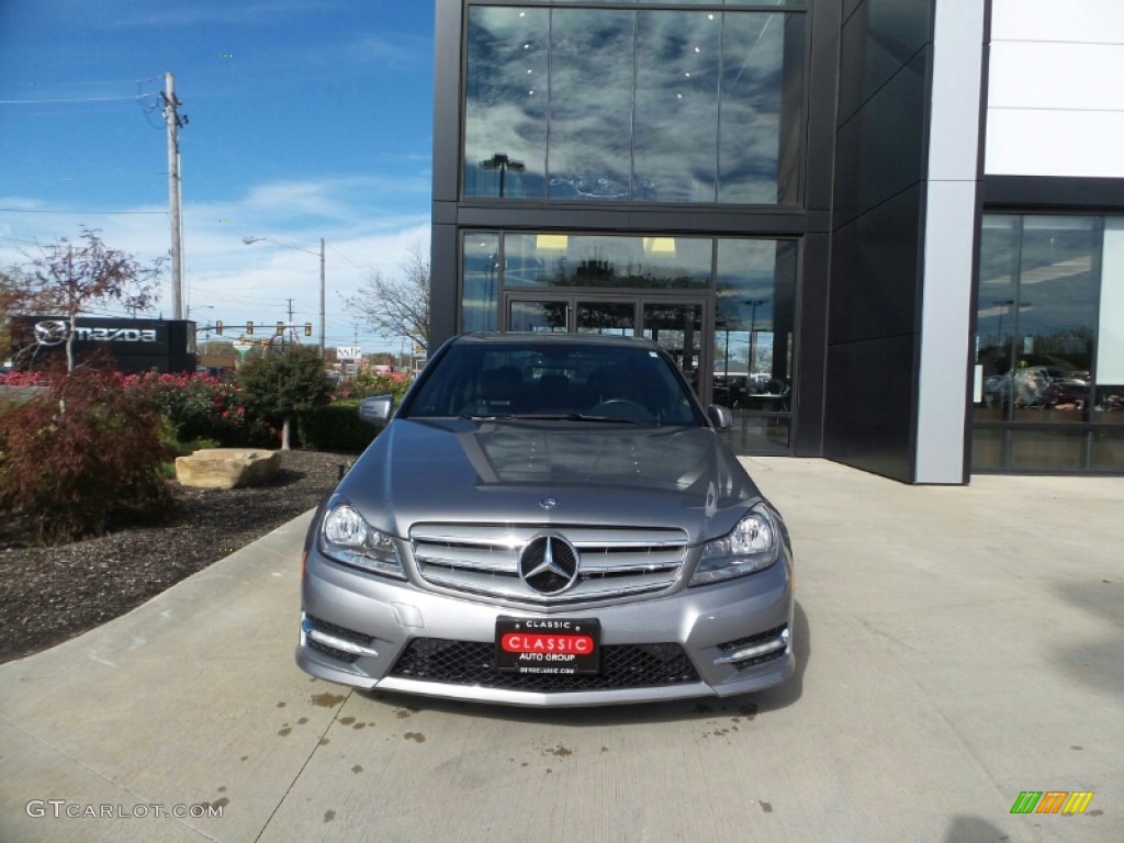 2012 C 300 Luxury 4Matic - Palladium Silver Metallic / Black photo #1
