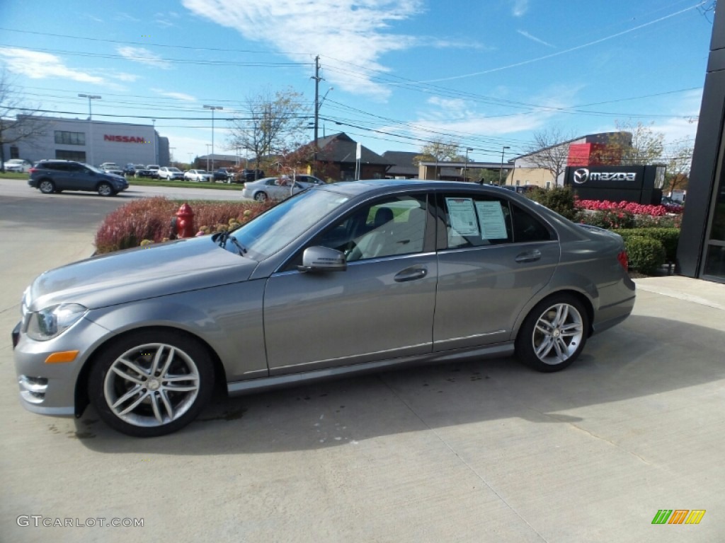 2012 C 300 Luxury 4Matic - Palladium Silver Metallic / Black photo #2