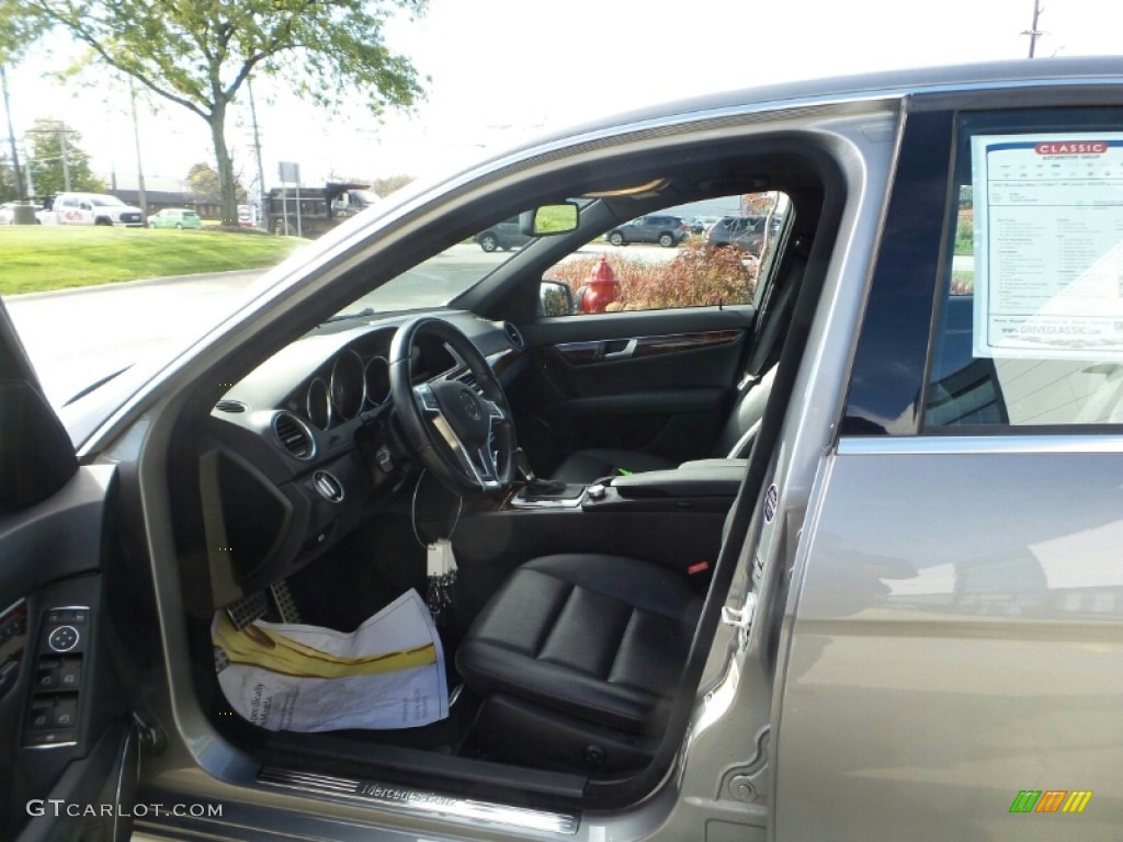 2012 C 300 Luxury 4Matic - Palladium Silver Metallic / Black photo #3