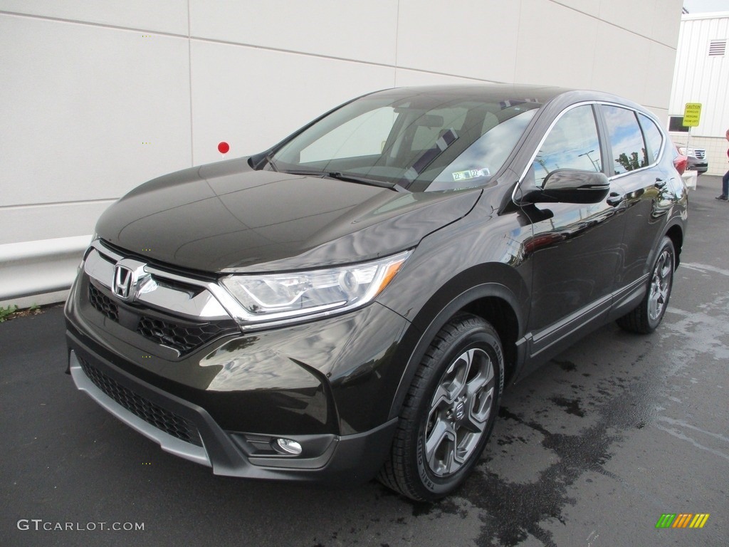 2017 CR-V EX AWD - Dark Olive Metallic / Black photo #10
