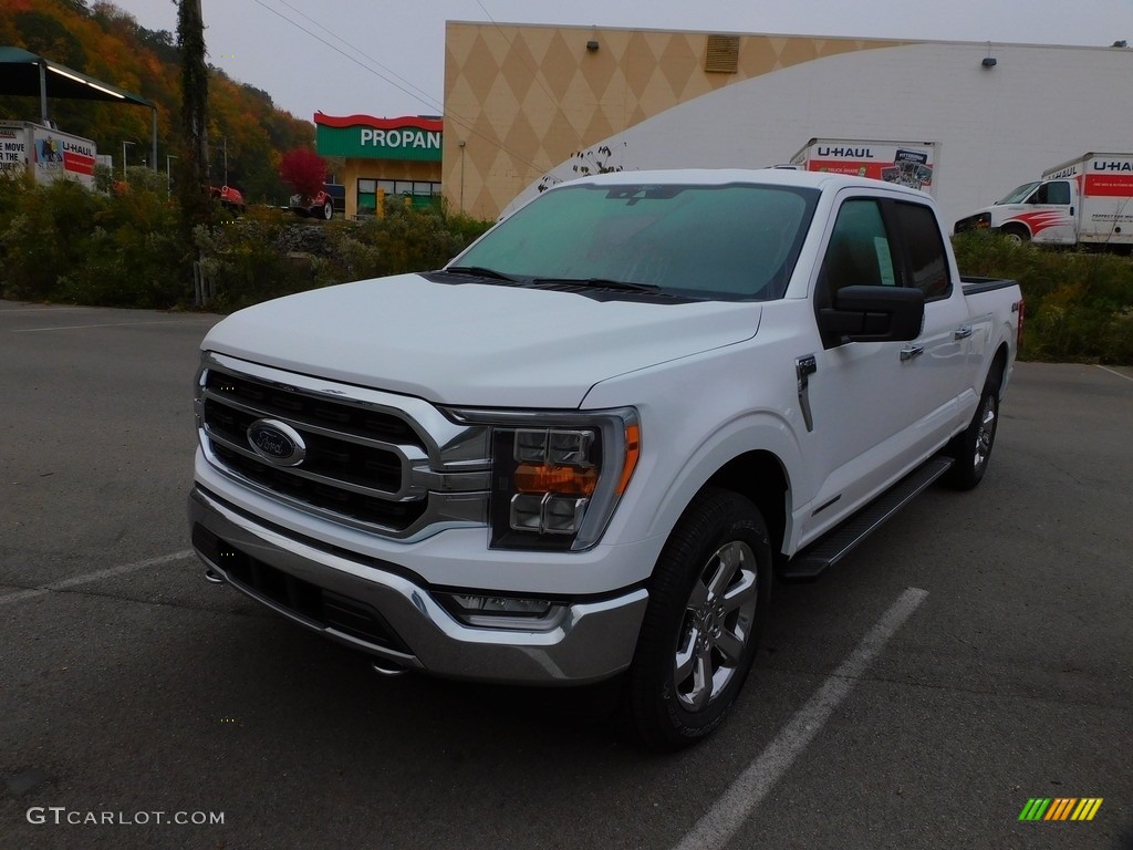 2021 F150 XLT SuperCrew 4x4 - Oxford White / Medium Dark Slate photo #7