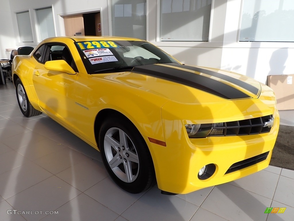 2011 Camaro LT Coupe - Rally Yellow / Black photo #7