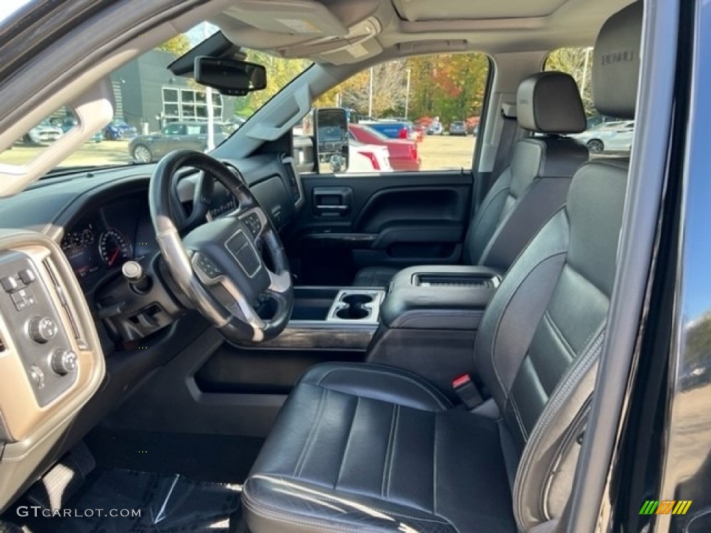 Jet Black Interior 2016 GMC Sierra 2500HD Denali Crew Cab 4x4 Photo #143140287