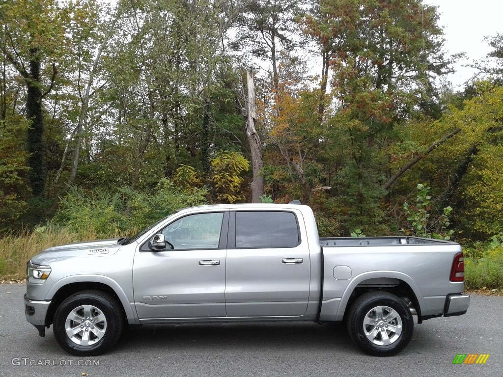Billet Silver Metallic 2022 Ram 1500 Laramie Crew Cab 4x4 Exterior Photo #143140971