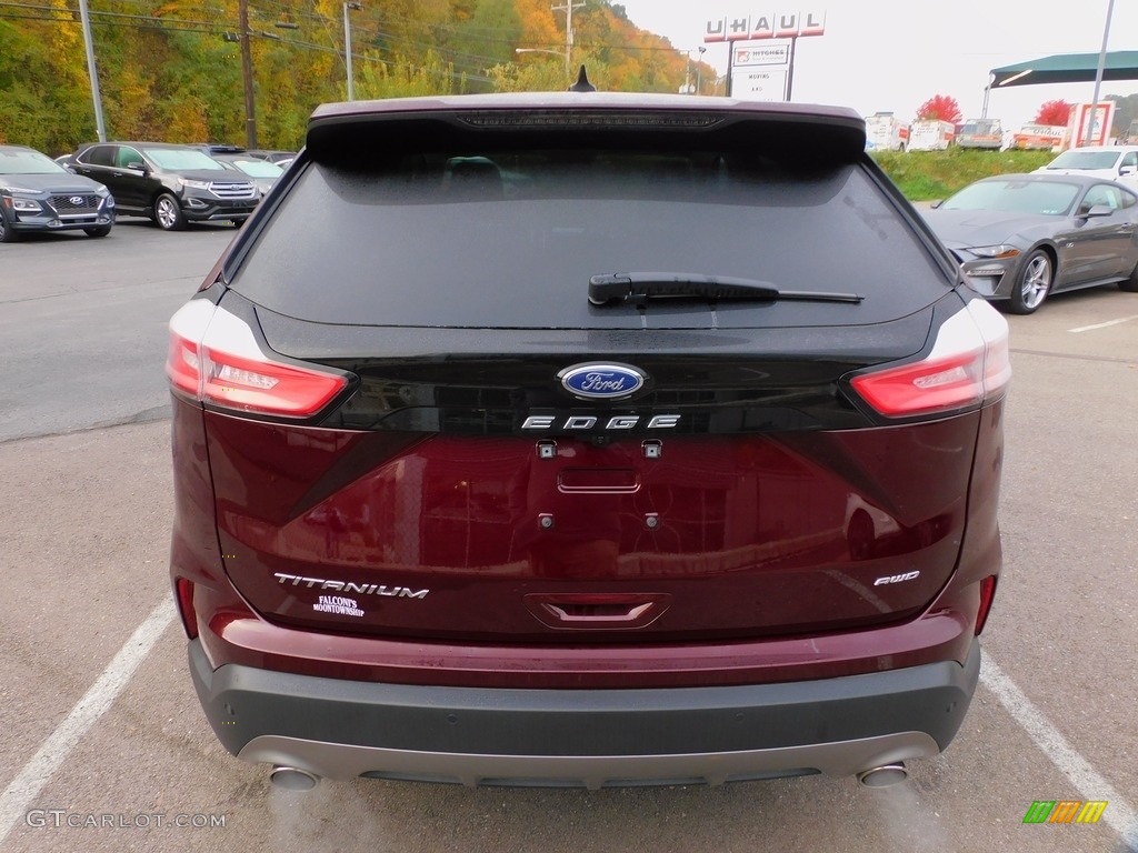 Rapid Red Metallic 2021 Ford Edge Titanium AWD Exterior Photo #143141049