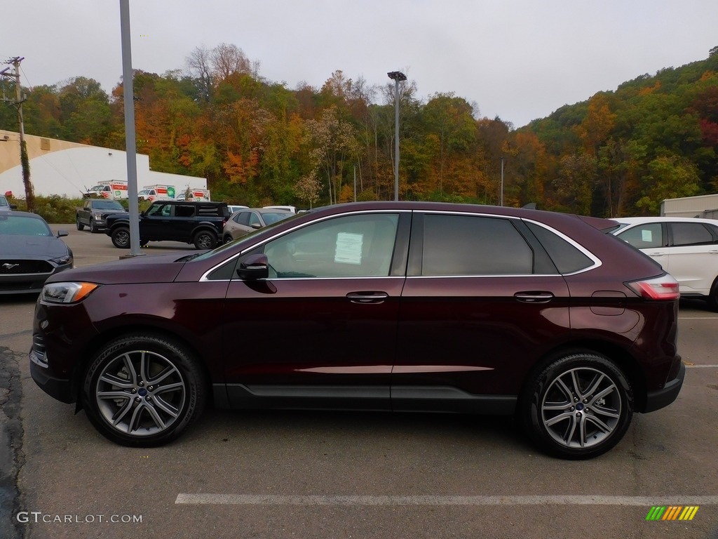 Rapid Red Metallic 2021 Ford Edge Titanium AWD Exterior Photo #143141109