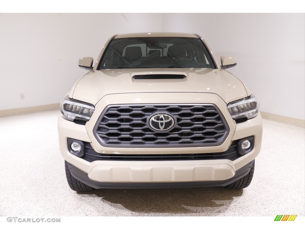 2020 Tacoma TRD Sport Double Cab 4x4 - Quicksand / TRD Cement/Black photo #2