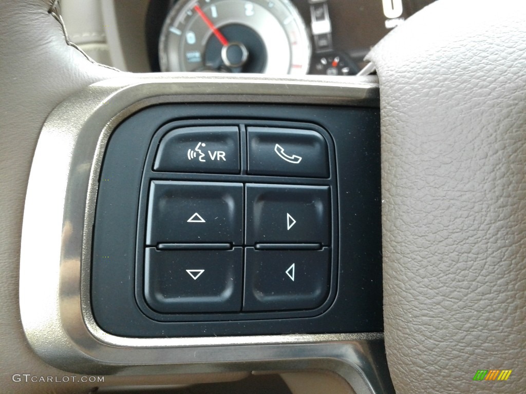 2022 Ram 2500 Limited Longhorn Mega Cab 4x4 Mountain Brown/Light Mountain Brown Steering Wheel Photo #143142192