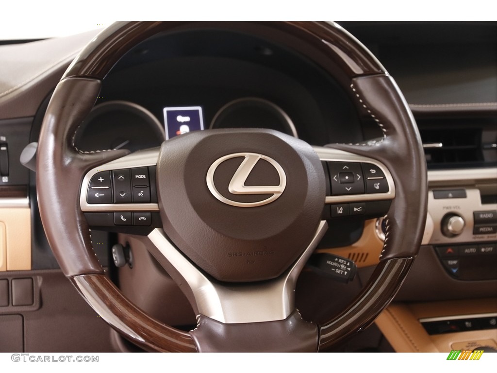 2018 Lexus ES 350 Flaxen Steering Wheel Photo #143143858