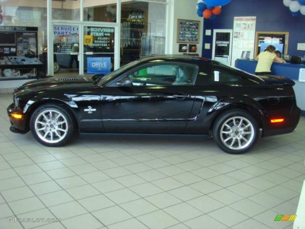 2009 Mustang Shelby GT500KR Coupe - Black / Black/Black photo #1
