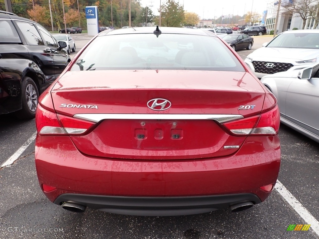 2014 Sonata Limited 2.0T - Venetian Red / Gray photo #3