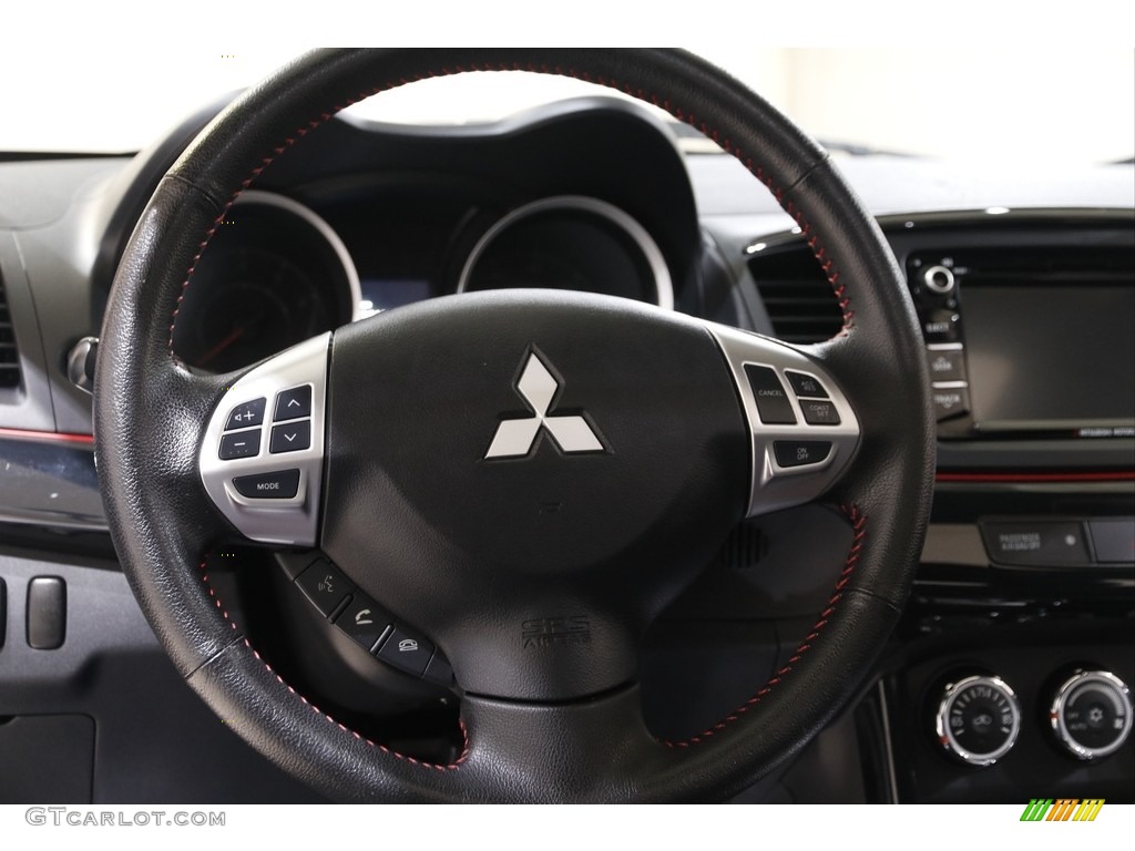 2017 Mitsubishi Lancer LE Black Steering Wheel Photo #143146201