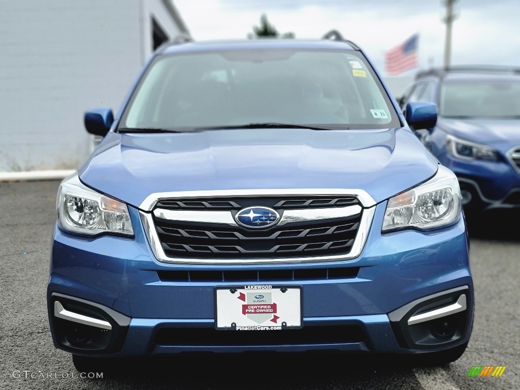 2018 Forester 2.5i Premium - Quartz Blue Pearl / Platinum photo #2