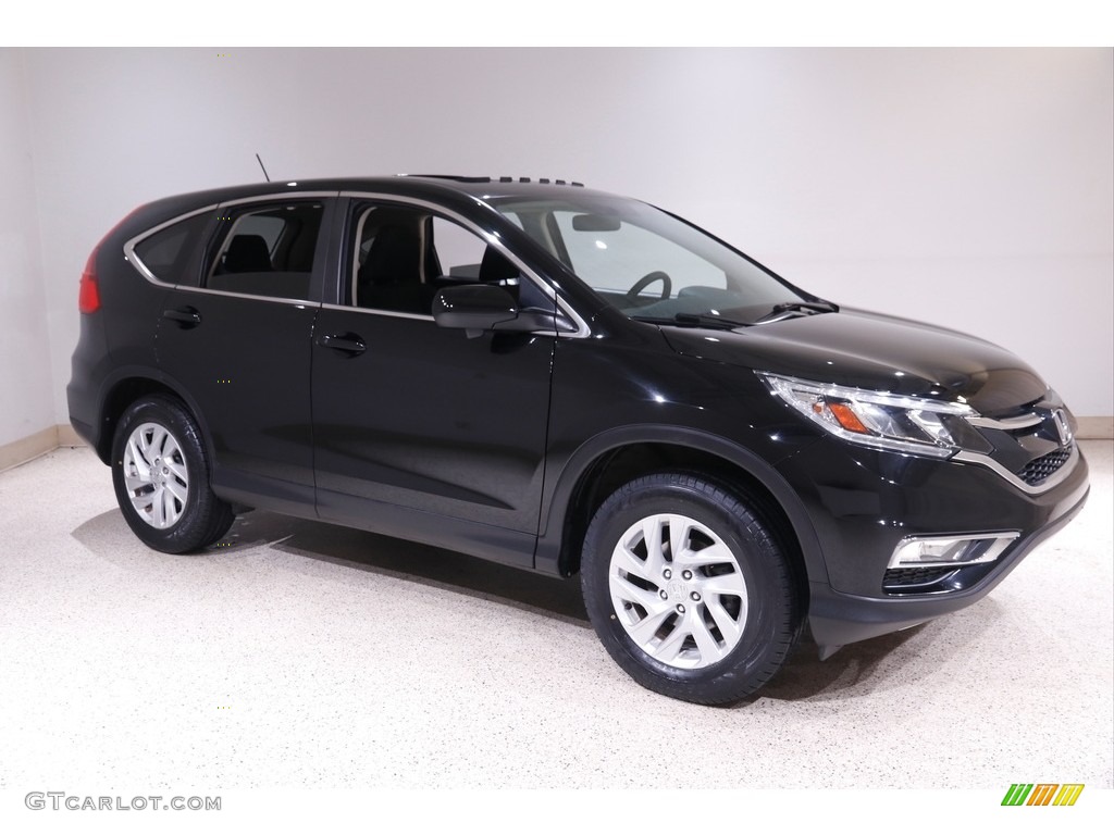 2016 CR-V EX AWD - Crystal Black Pearl / Black photo #1