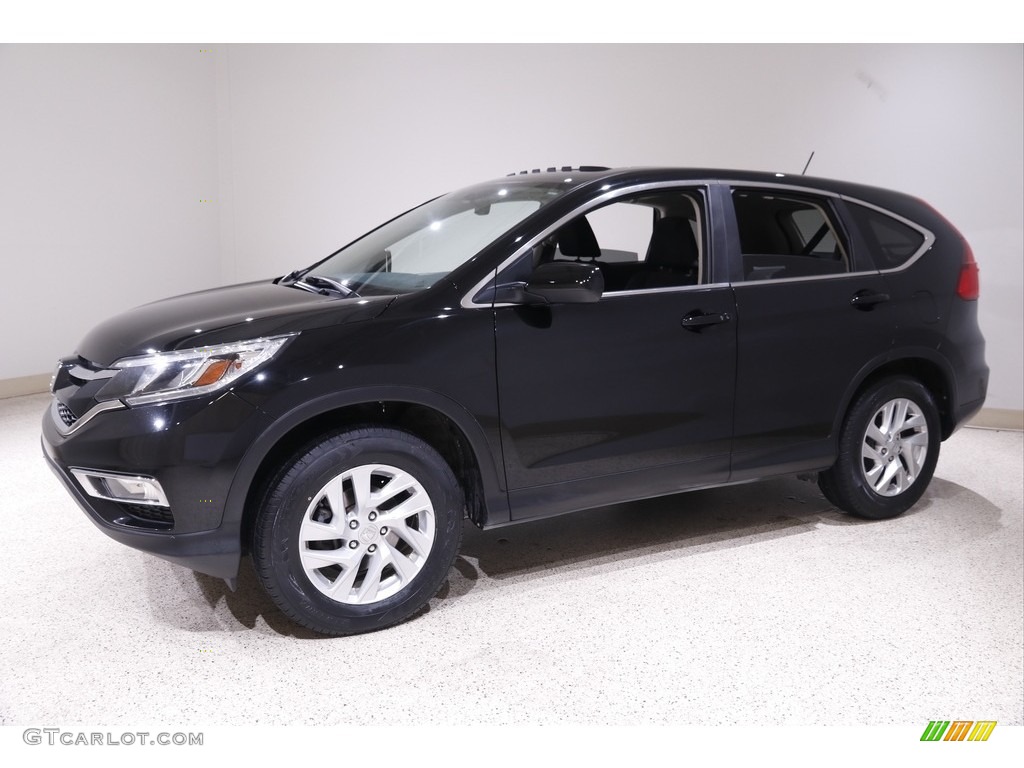 2016 CR-V EX AWD - Crystal Black Pearl / Black photo #3