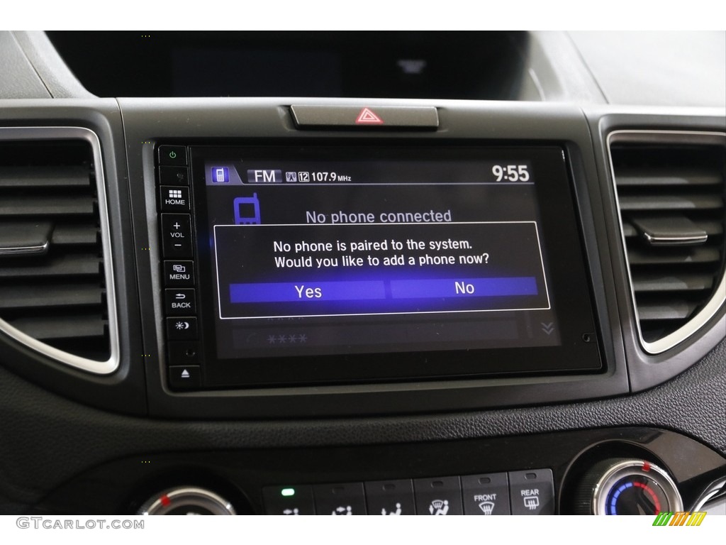 2016 CR-V EX AWD - Crystal Black Pearl / Black photo #15