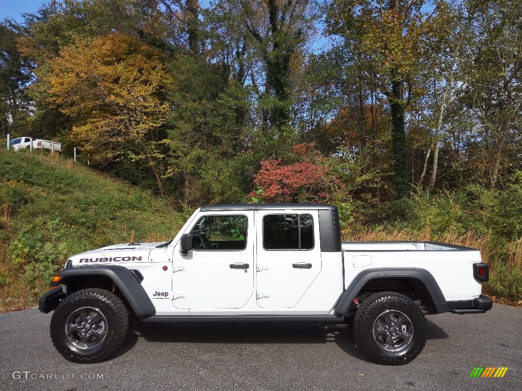 2021 Gladiator Rubicon 4x4 - Bright White / Black photo #1