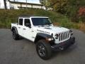 2021 Bright White Jeep Gladiator Rubicon 4x4  photo #4