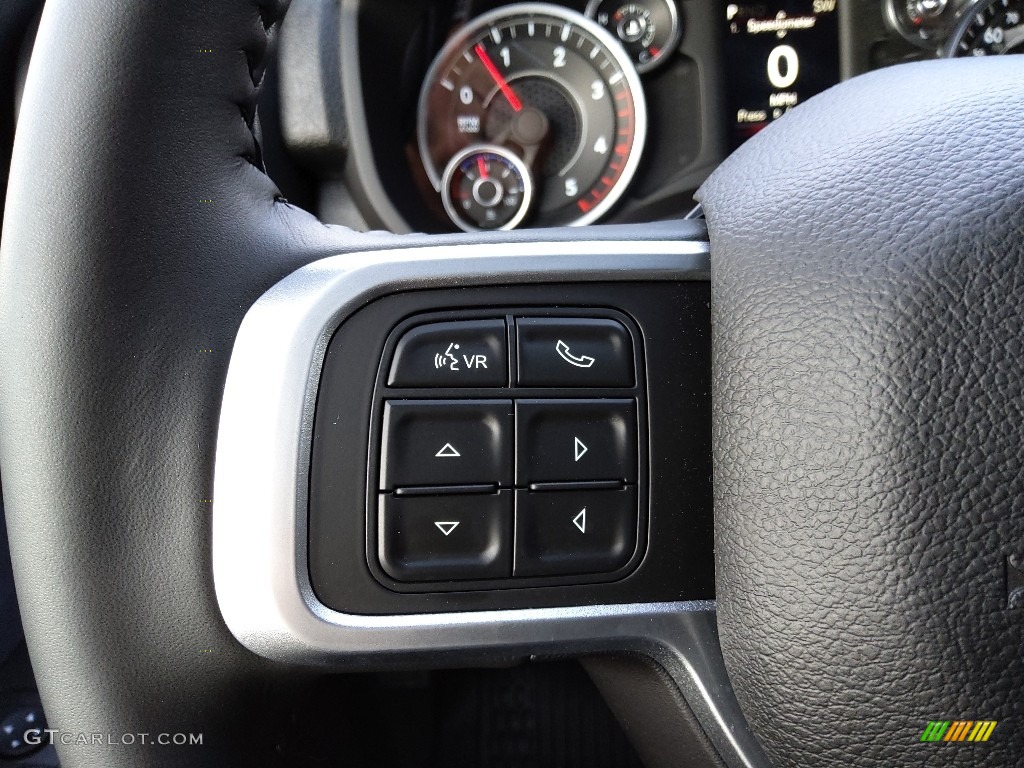 2022 Ram 4500 SLT Crew Cab 4x4 Chassis Black/Diesel Gray Steering Wheel Photo #143149683