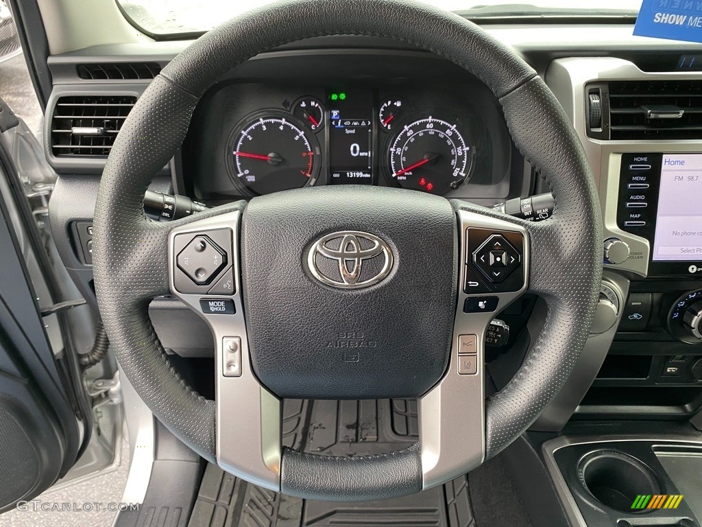 2021 Toyota 4Runner SR5 Black/Graphite Steering Wheel Photo #143150160