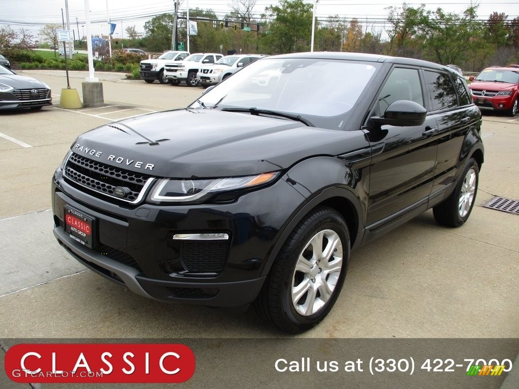 2017 Range Rover Evoque SE - Farallon Black Metallic / Ebony/Ebony photo #1