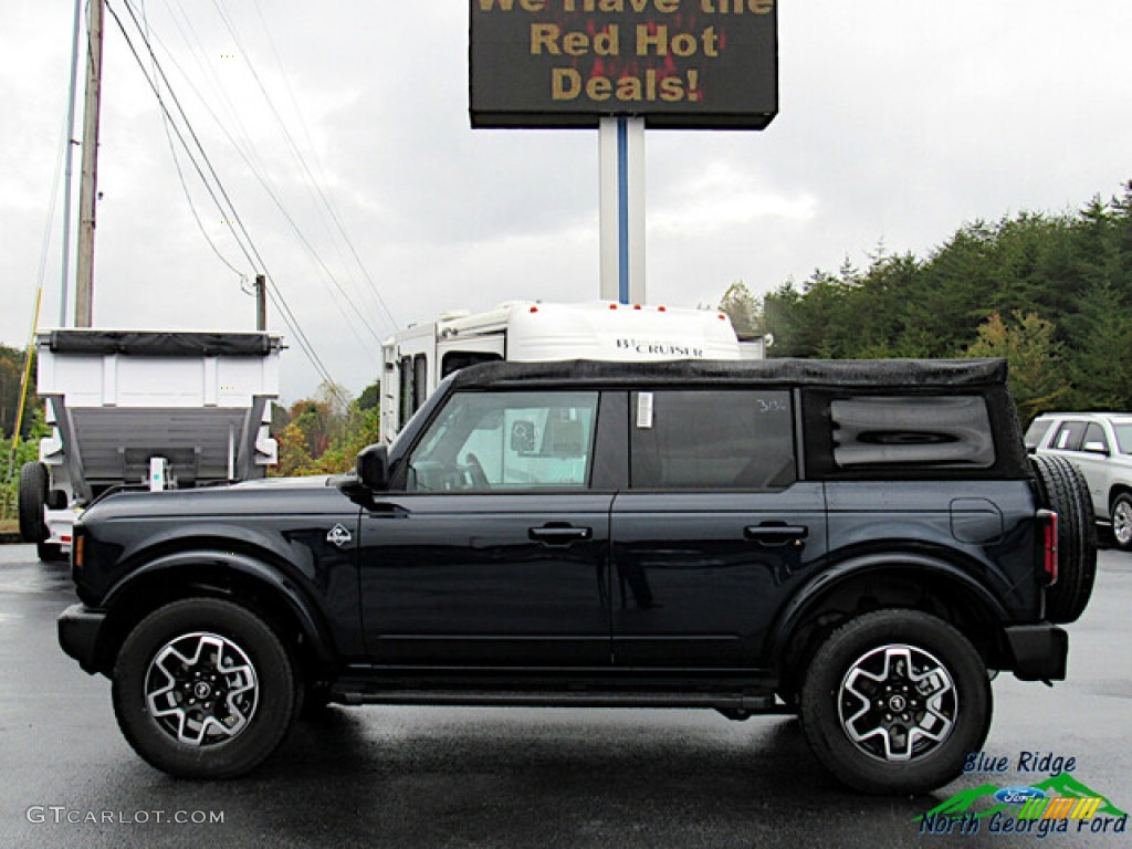 2021 Bronco Outer Banks 4x4 4-Door - Antimatter Blue / Space Gray/Navy Pier photo #2