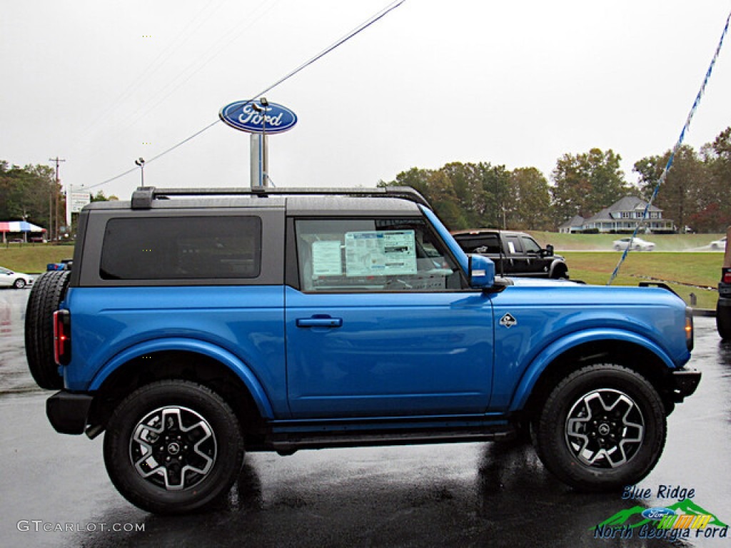 Velocity Blue 2021 Ford Bronco Outer Banks 4x4 2-Door Exterior Photo #143152455