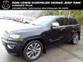 Diamond Black Crystal Pearl 2017 Jeep Grand Cherokee Overland 4x4