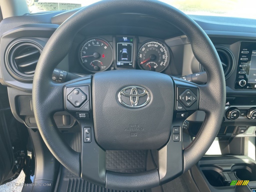 2021 Toyota Tacoma SR Access Cab Cement Steering Wheel Photo #143155194