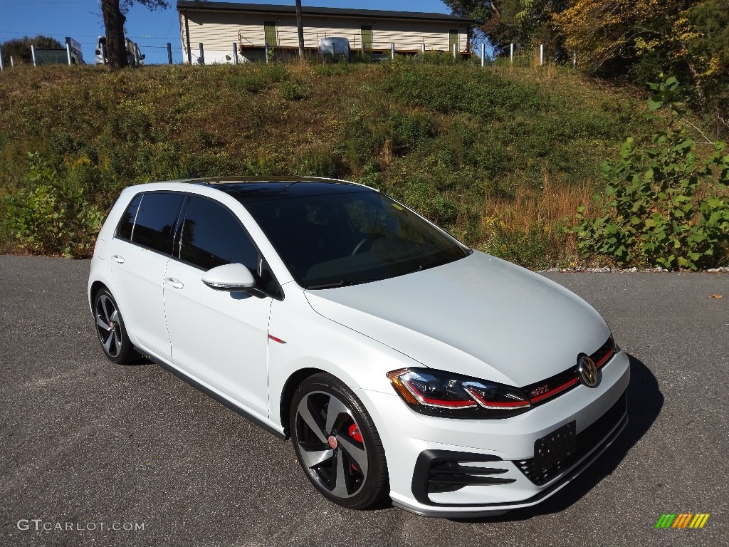 White Silver Metallic 2020 Volkswagen Golf GTI Autobahn Exterior Photo #143155644