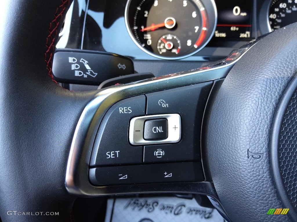 2020 Volkswagen Golf GTI Autobahn Titan Black Steering Wheel Photo #143156015